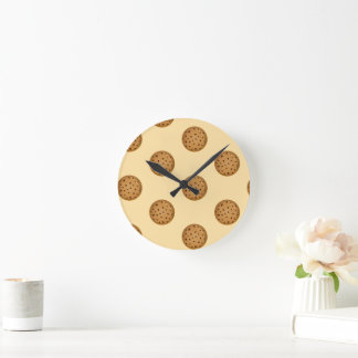 Schokoladen-Chip-Keks  Runde Wanduhr
