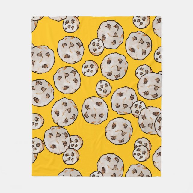 Schokoladen Chip Kekse Fleecedecke (Vorderseite)