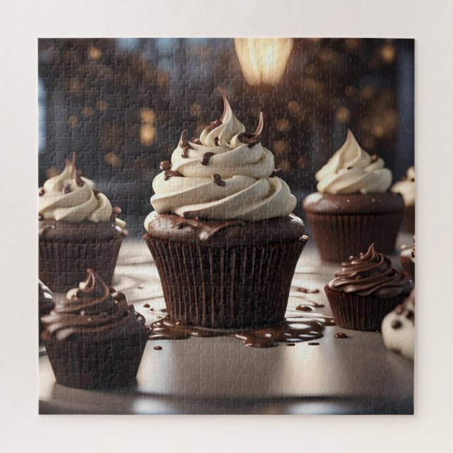 Schokoladen-Cupcakes (Vertikal)