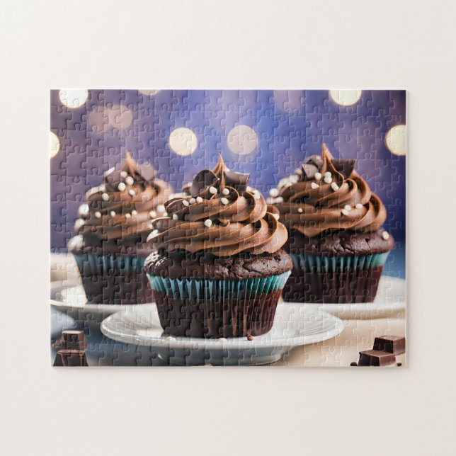 Schokoladen-Cupcakes (Horizontal)