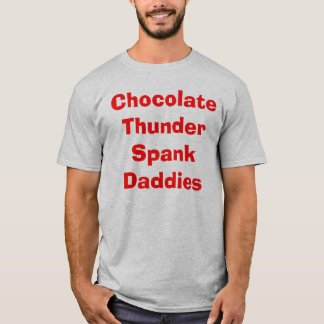 Schokoladen-Donner-Tracht- Prügelvatis T-Shirt
