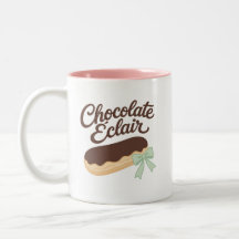 Schokoladen-Éclair - Kokette Pastell-Nachspeise