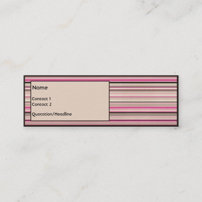 Schokoladen-Erdbeere Mini Visitenkarte (Vorderseite)