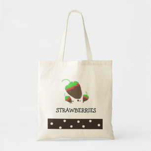 Schokoladen Erdbeeren Tragetasche