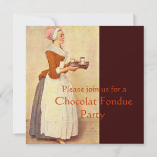 SCHOKOLADEN-FONDUE-ABENDPARTY EINLADUNG