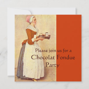 SCHOKOLADEN-FONDUE-ABENDPARTY EINLADUNG