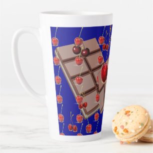 Schokoladen-Kirschen Milchtasse