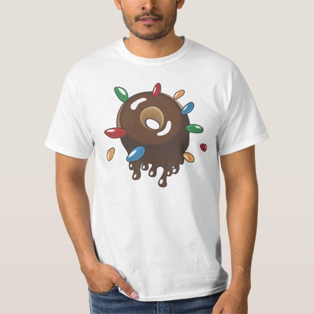 Schokoladen-Krapfen w/Sprinkles T-Shirt (Vorderseite)