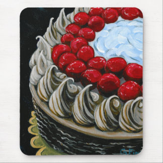 Schokoladen-Kuchen mit Kirschen Mousepad