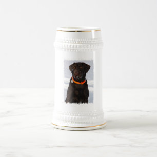 Schokoladen-Labrador-Bier-Tasse Bierglas