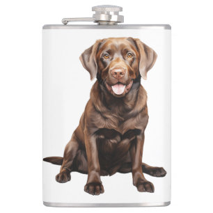 Schokoladen-Labrador-Kaffeetasse Flachmann