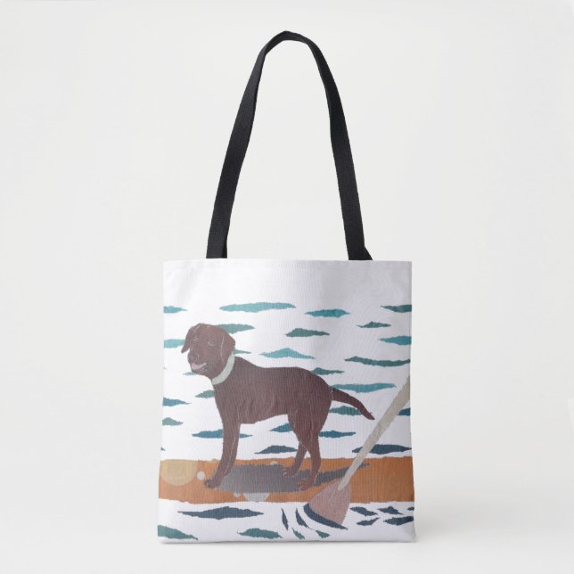 Schokoladen-Labrador, Labrador-Retriever, Tasche (Vorderseite)