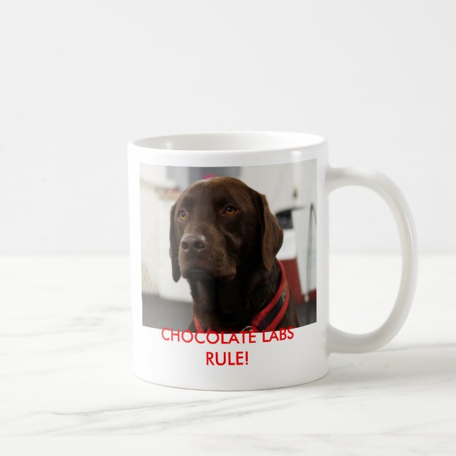 SCHOKOLADEN-LABRADOR-REGEL! KAFFEETASSE (Rechts)