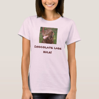 . Schokoladen-Labrador-Regel-Shirt T-Shirt