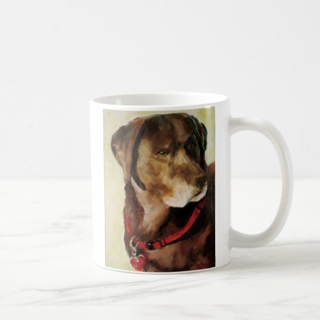 Schokoladen-Labrador-Tasse Kaffeetasse (Rechts)