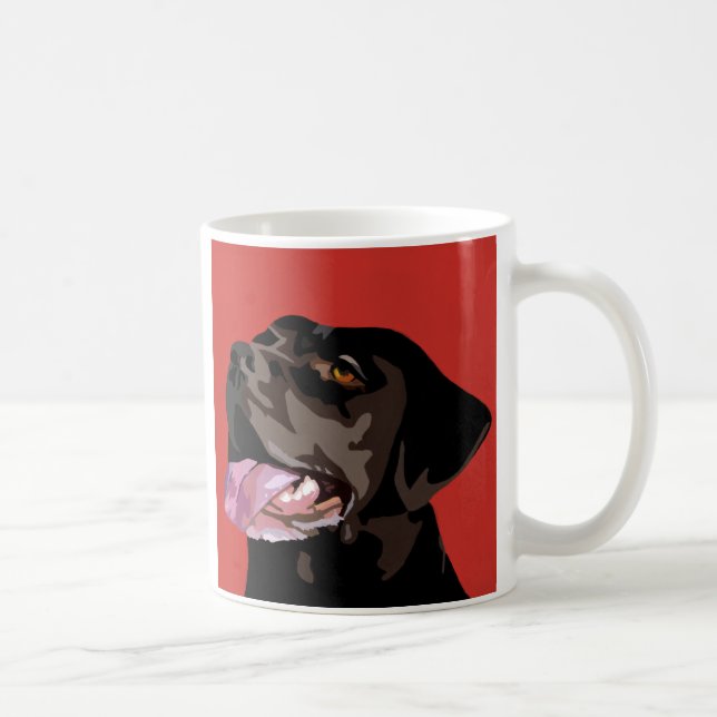 Schokoladen-Labrador-Tasse Kaffeetasse (Rechts)