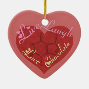 Schokoladen-Liebevalentine-Verzierung Keramikornament