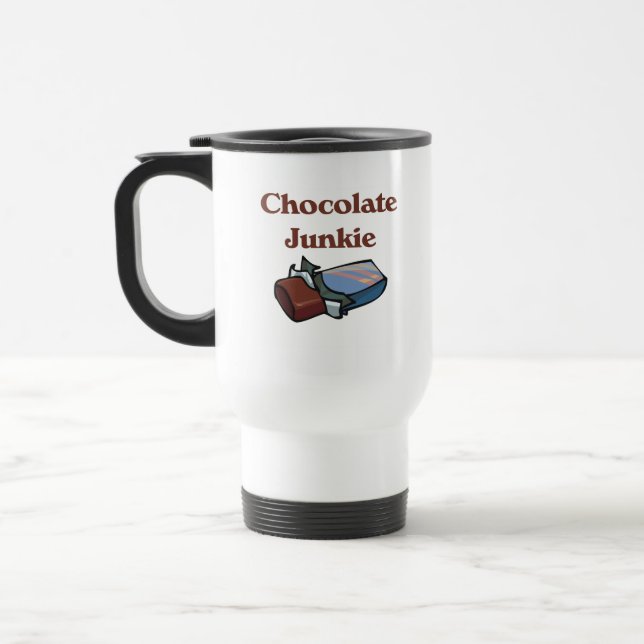 Schokoladen-Liebhaber oder Chocoholic Tasse (Links)