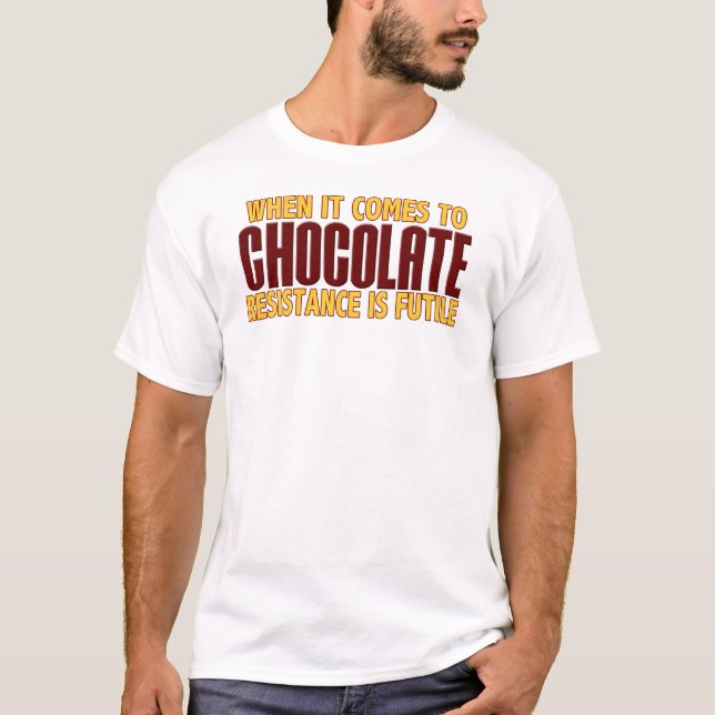 Schokoladen-Liebhaber T-Shirt (Vorderseite)