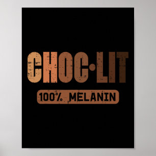 Schokoladen-Literatur Melanin Schwarzer Stolz Gesc Poster