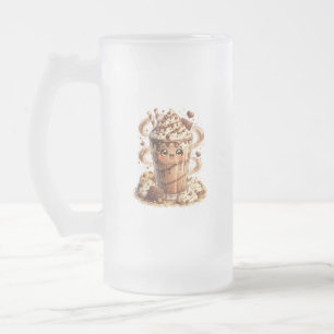Schokoladen-Milchshake Kawaii-Frosted-Glas-Mug Mattglas Bierglas