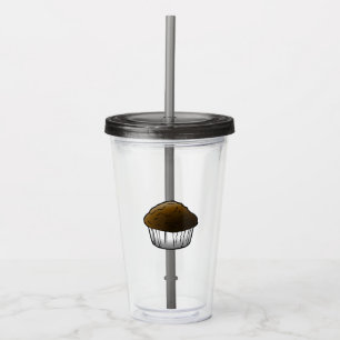 Schokoladen-Muffin-Acryl-Tumbler Acryltrinkbecher