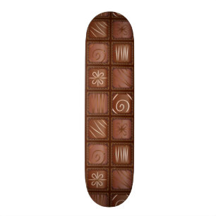 Schokoladen-Muster Skateboard