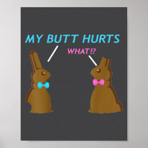 Schokoladen-Osterhase-Osterkorb Jungen Mädchen Mei Poster