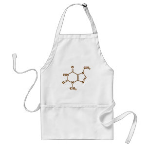 Schokoladen-Theobromin-molekulare chemische Formel Schürze