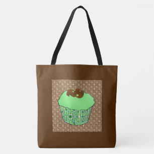 Schokoladen-Törtchen mit Minz-Frosting, Fraktal-Hi Tasche
