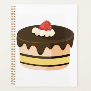 Schokoladen-Tropf-Torte mit Erdbeere Planer