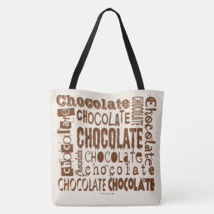 Schokoladen-Typografie-Kunst Cross Body Taschen