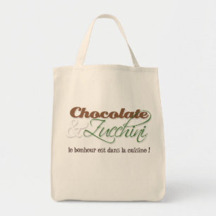 Schokoladen-u. Zucchini-Taschen-Tasche Tragetasche