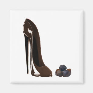 Schokoladen und Stilett-Schuh Magnet