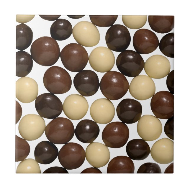 Schokoladen-Verrücktheit Fliese (Vorderseite)