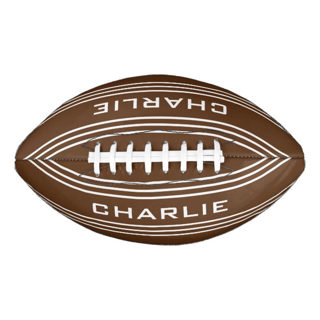 Schokoladenbänder für Monogramm Football (Vorderseite)