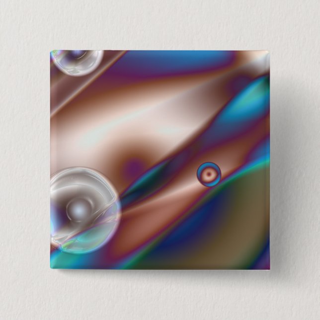 Schokoladenblau Button (Vorderseite)