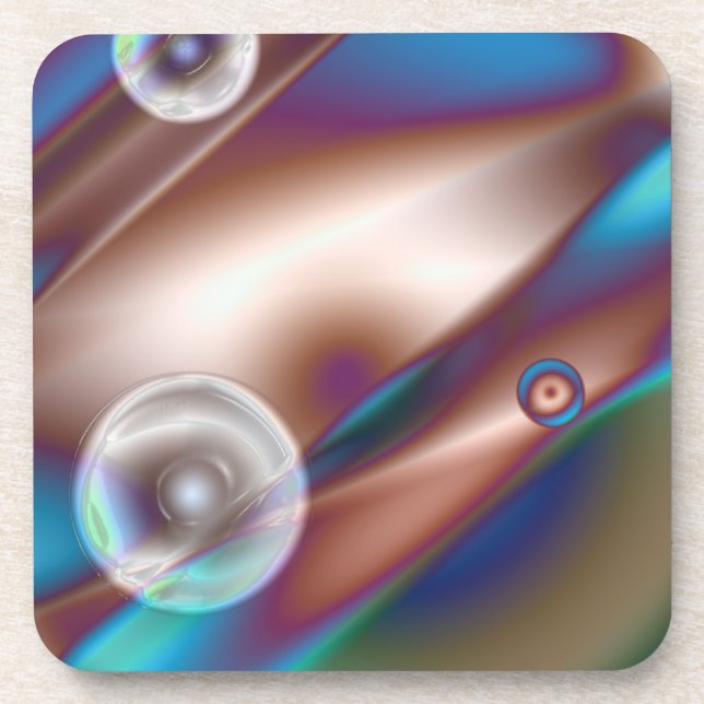 Schokoladenblau Getränkeuntersetzer (Vorderseite)