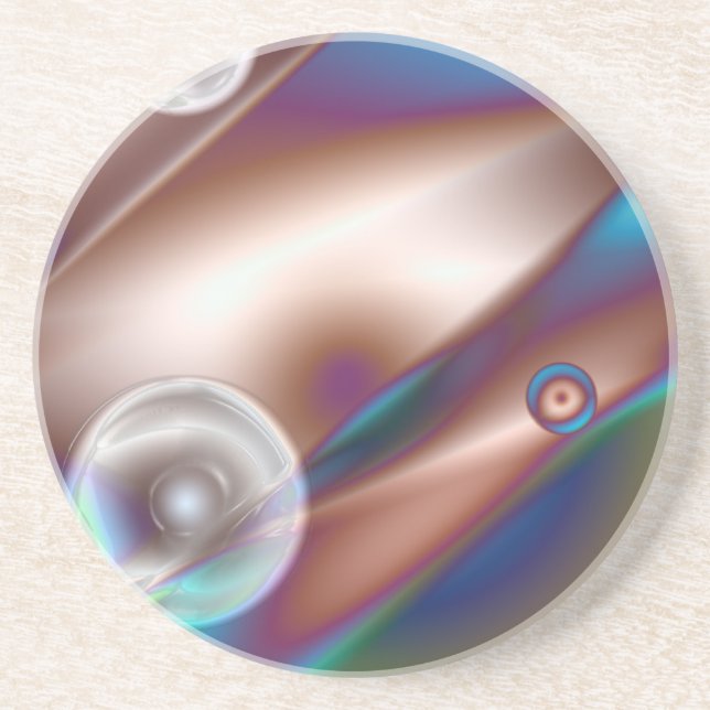 Schokoladenblau Sandstein Untersetzer (Vorne)