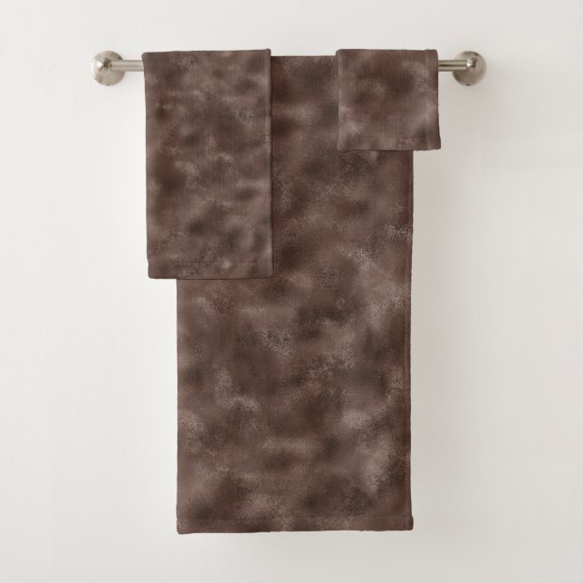Schokoladenbraun   badhandtuch set (Insitu)