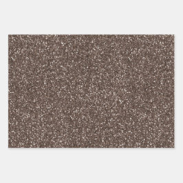 Schokoladenbraun Geschenkpapier Set