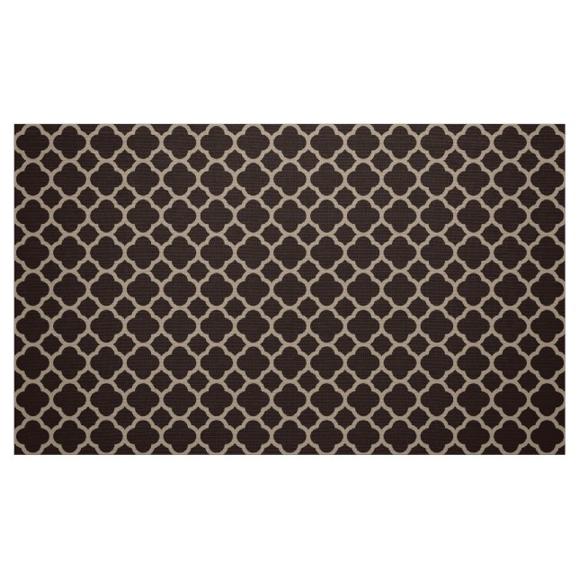 Schokoladenbraun Muster Stoff (Fat Quarter (45,7 x 55,9 cm))