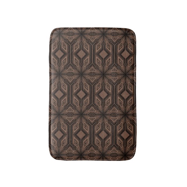 Schokoladenbraune Mosaik-Schaum-Bad-Matte Badematte (Vorderseite Vertikal)