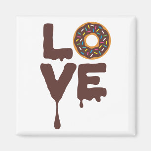 Schokoladenbrust mit Sprinklen-Liebe Magnet