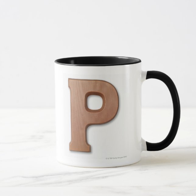 Schokoladenbuchstabe p tasse (Rechts)