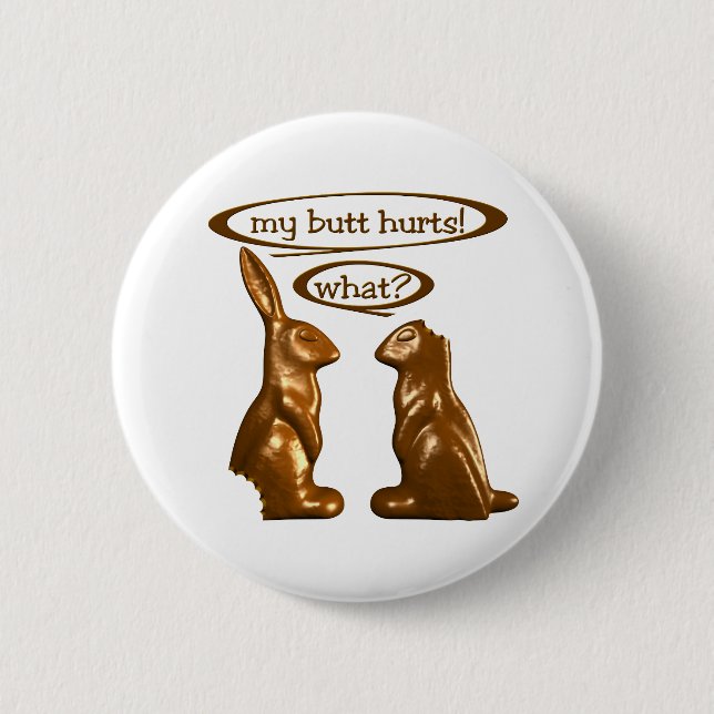 Schokoladenbunnies Button (Vorderseite)