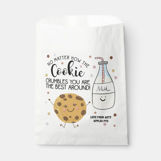 Schokoladenchip, egal wie der Keks zerbröckelt Geschenktütchen (Vorderseite)