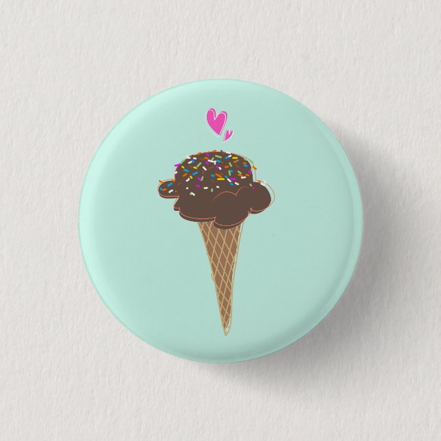 Schokoladencreme Button (Vorderseite)