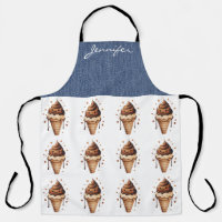 Schokoladencreme-Cone-Schürze