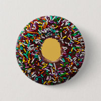 SchokoladenDonut mit bunten Sprinklen